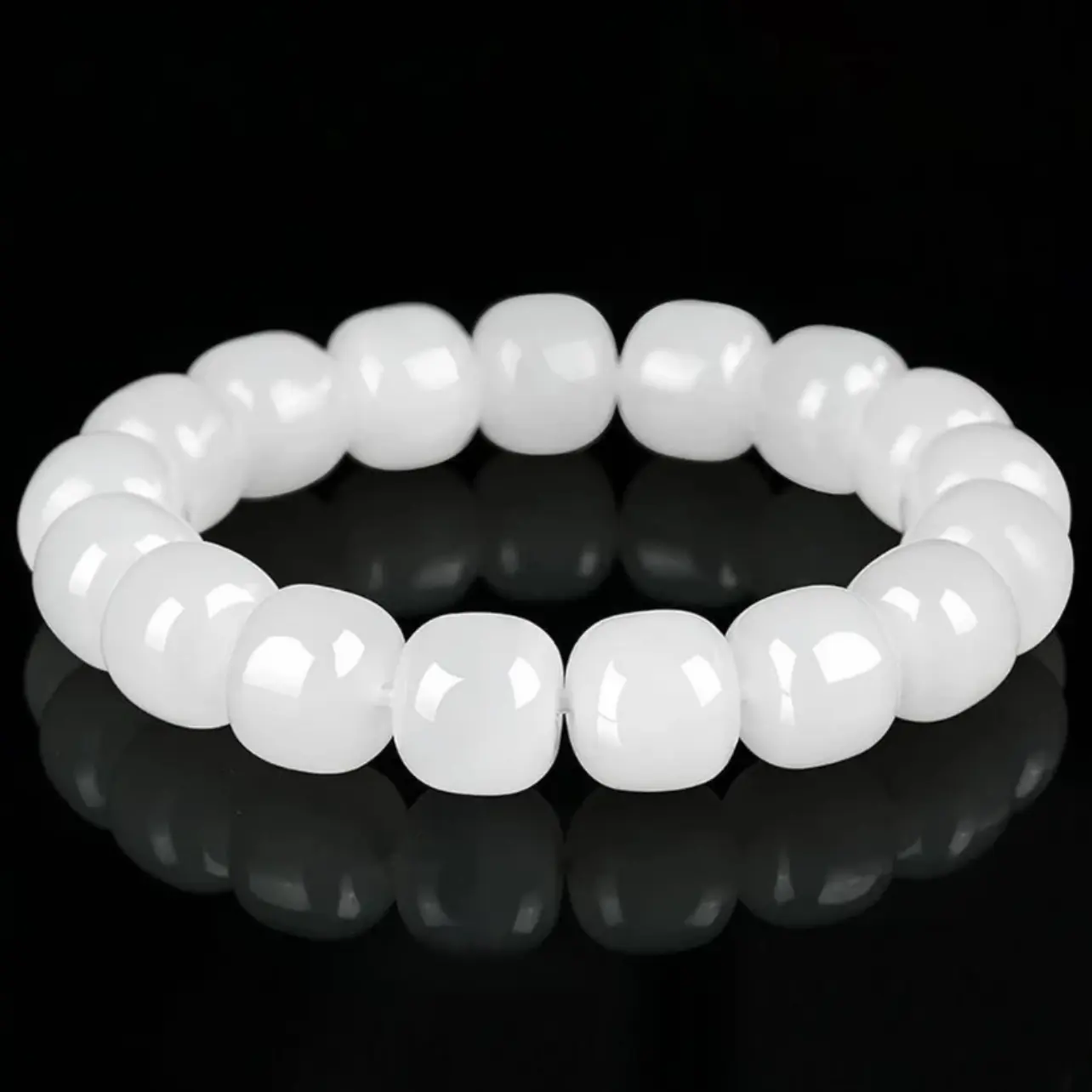 手链 新粉福利 脂白老型大手串卡16mm