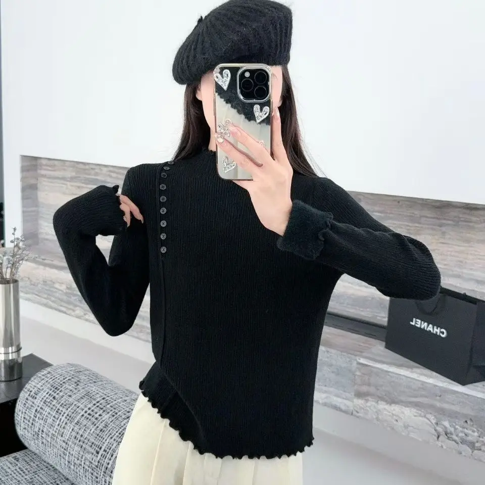 衣纯自营801-899针织衫女秋冬法式优雅高级感内搭上衣