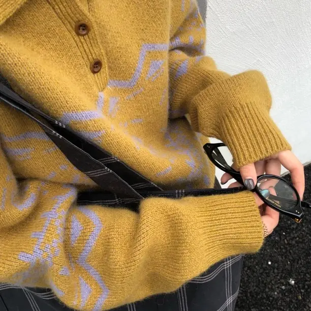 洋气厚款百搭落肩袖韩版针织衫常规打底衫修身型