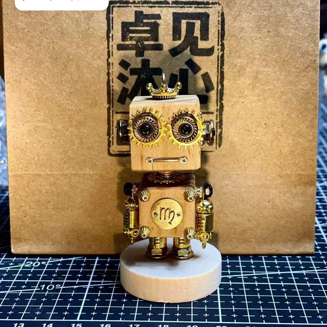 土象星座 处女 金牛 摩羯 香薰摆件钥匙扣包挂朋克机器人手工礼盒