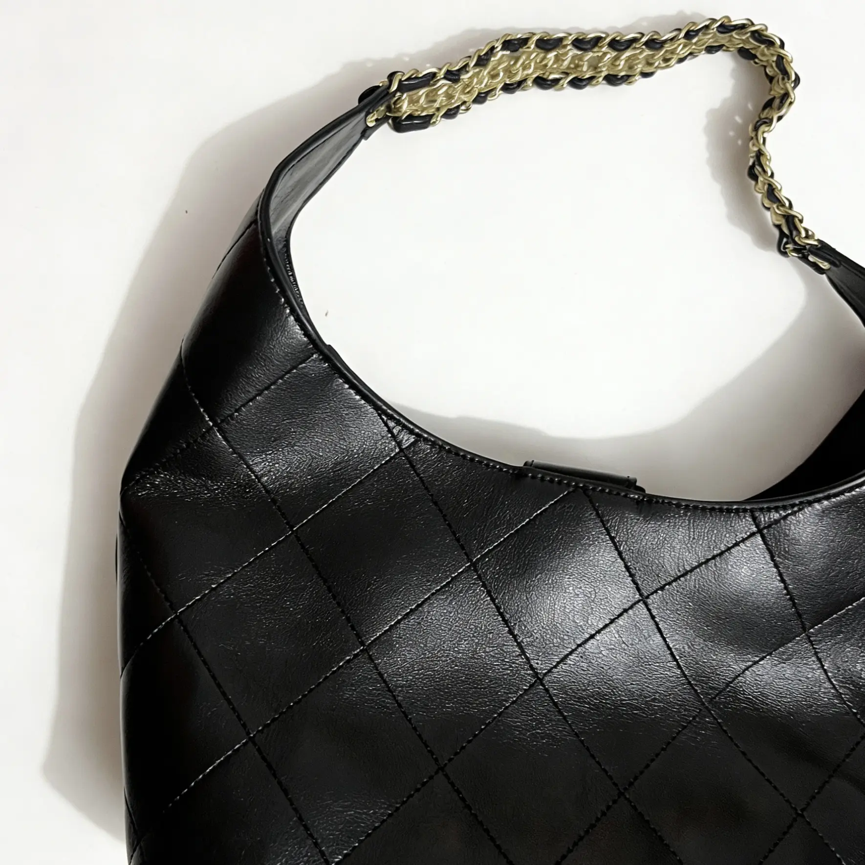 高版本（352尺寸35*22）腋下Hobo时尚女包黑色