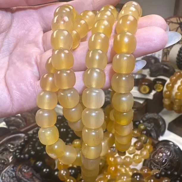 非金属珐琅手链 非遗工艺驴蹄子老型108手串