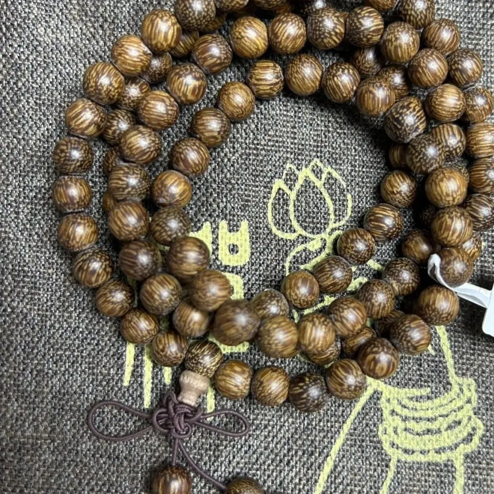 增香沉香木小叶黑檀与金丝檀木手串男女款佛珠檀香文玩手链