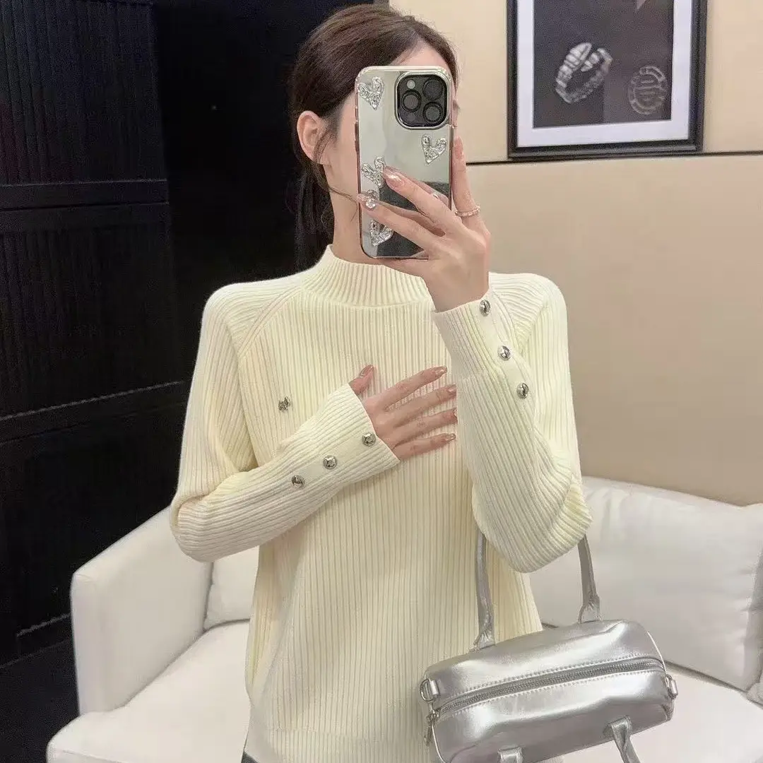 【YANGSHANG】秋冬宽松半高领百搭针织打底衫EN7212