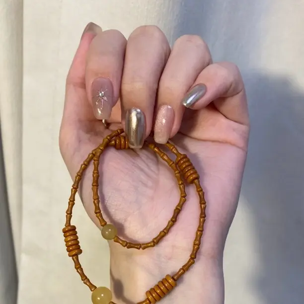 新中式橄榄核竹节百搭文玩手串