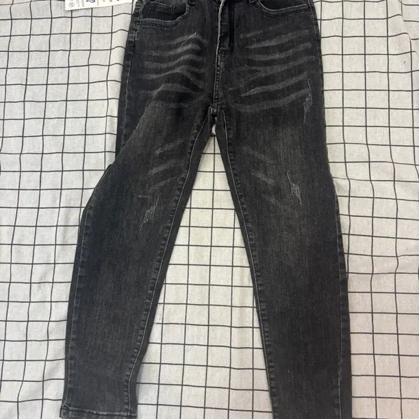 黑色韩版修身小脚牛仔裤春秋弹力水洗复古百搭九分裤子潮流