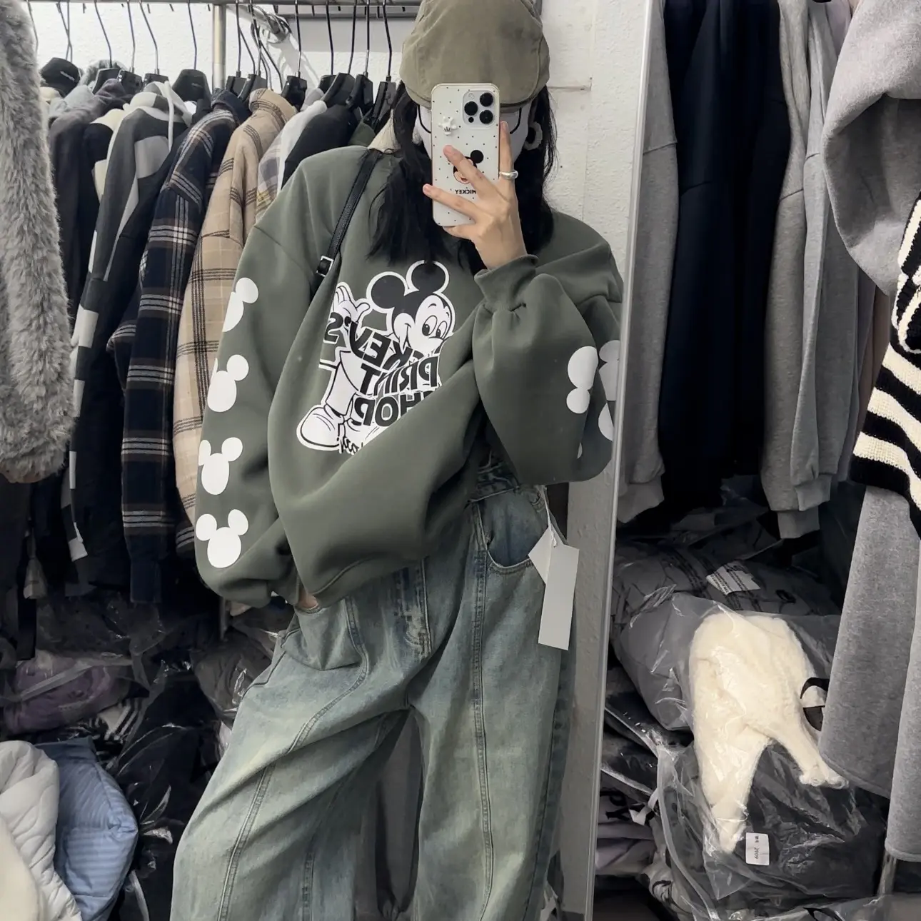 ▪️现货·财神正版圆领加绒卫衣女秋冬宽松慵懒风