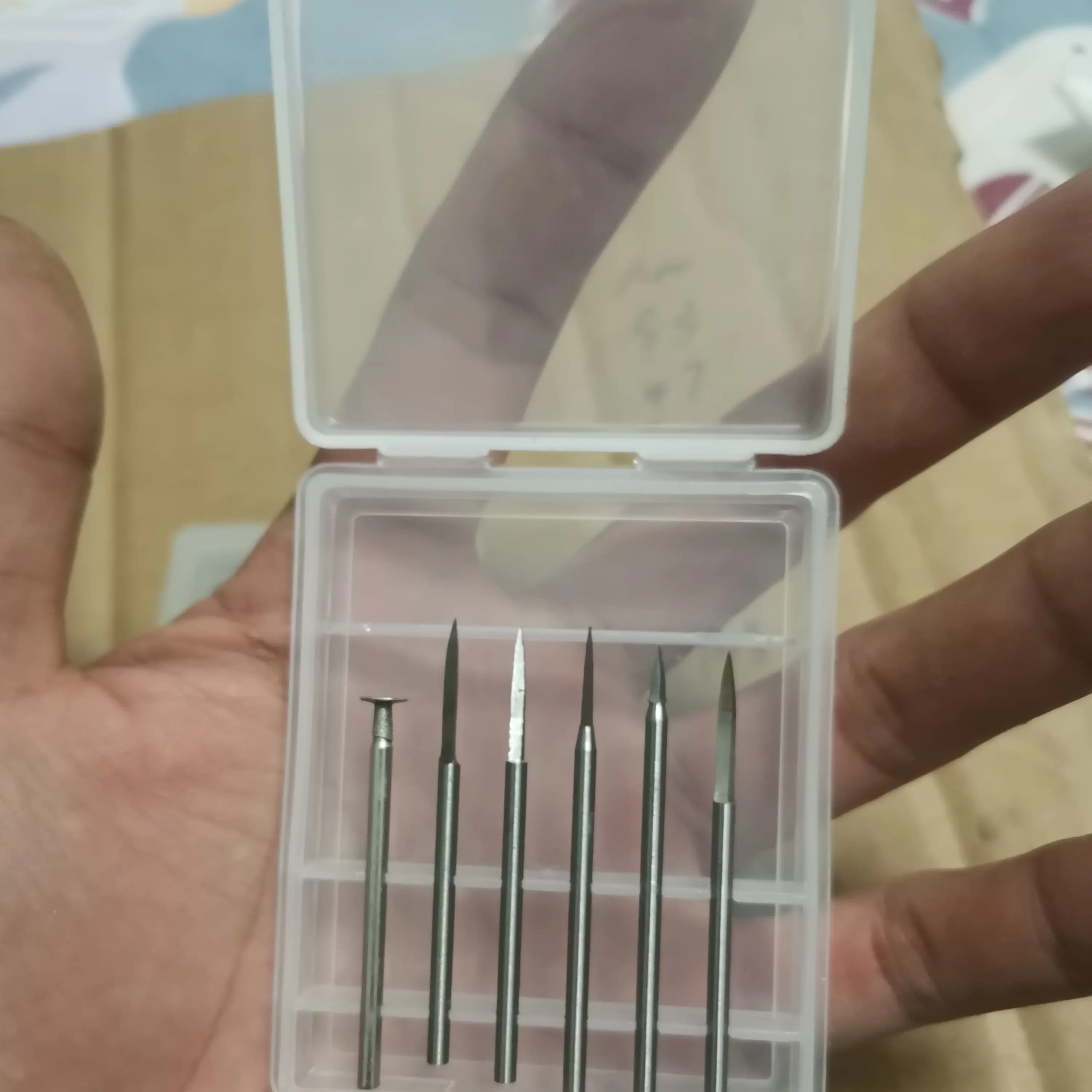 剑型尖刀高速电动雕刻刀白钢材质桃核木雕划线工具