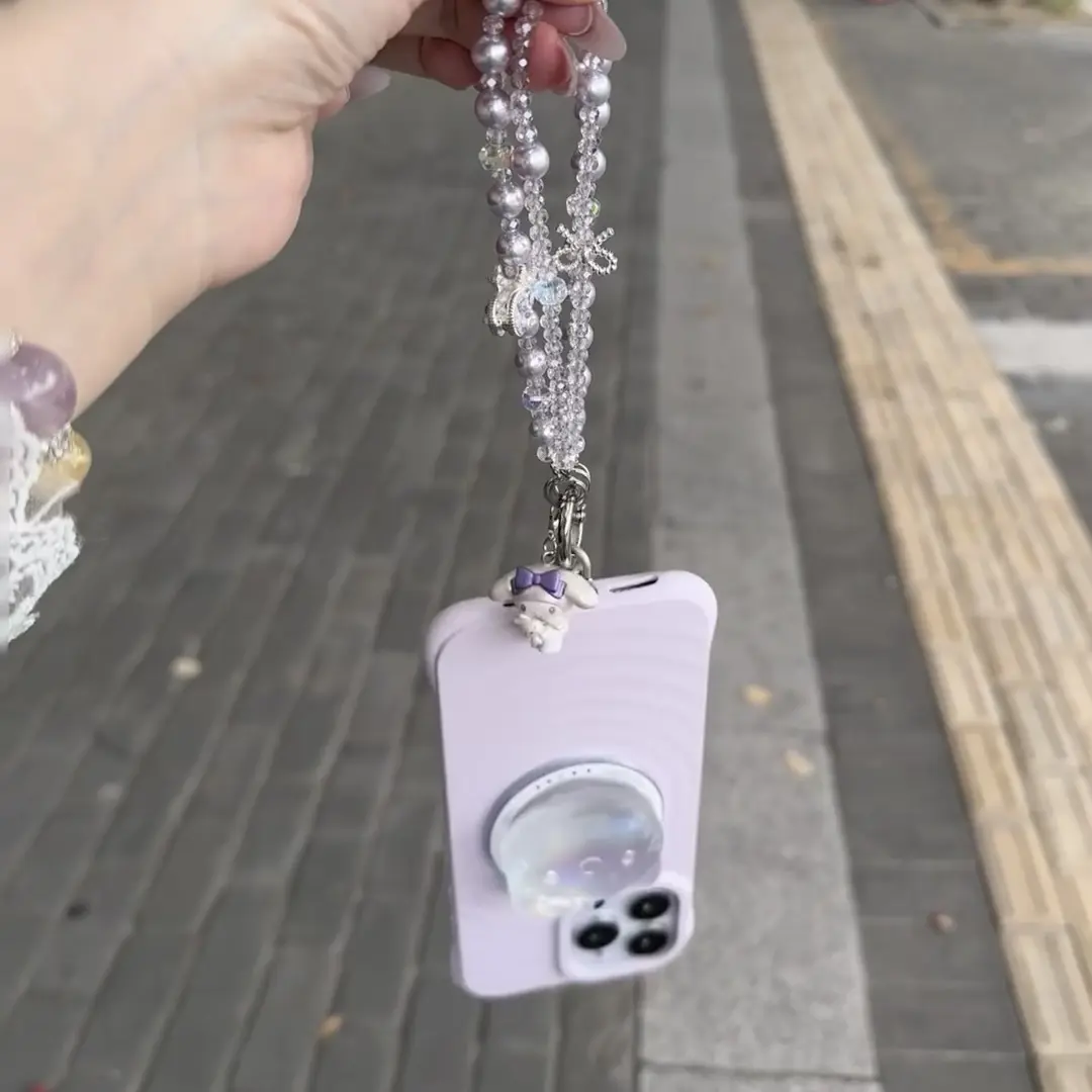 爆闪爱心流苏小众五角星精致设计手机链高级感原创挂饰