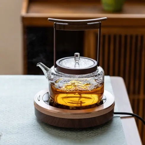 亭壶 茶具玻璃煮茶壶家用耐高温烧水壶电陶炉整套茶具煮茶器