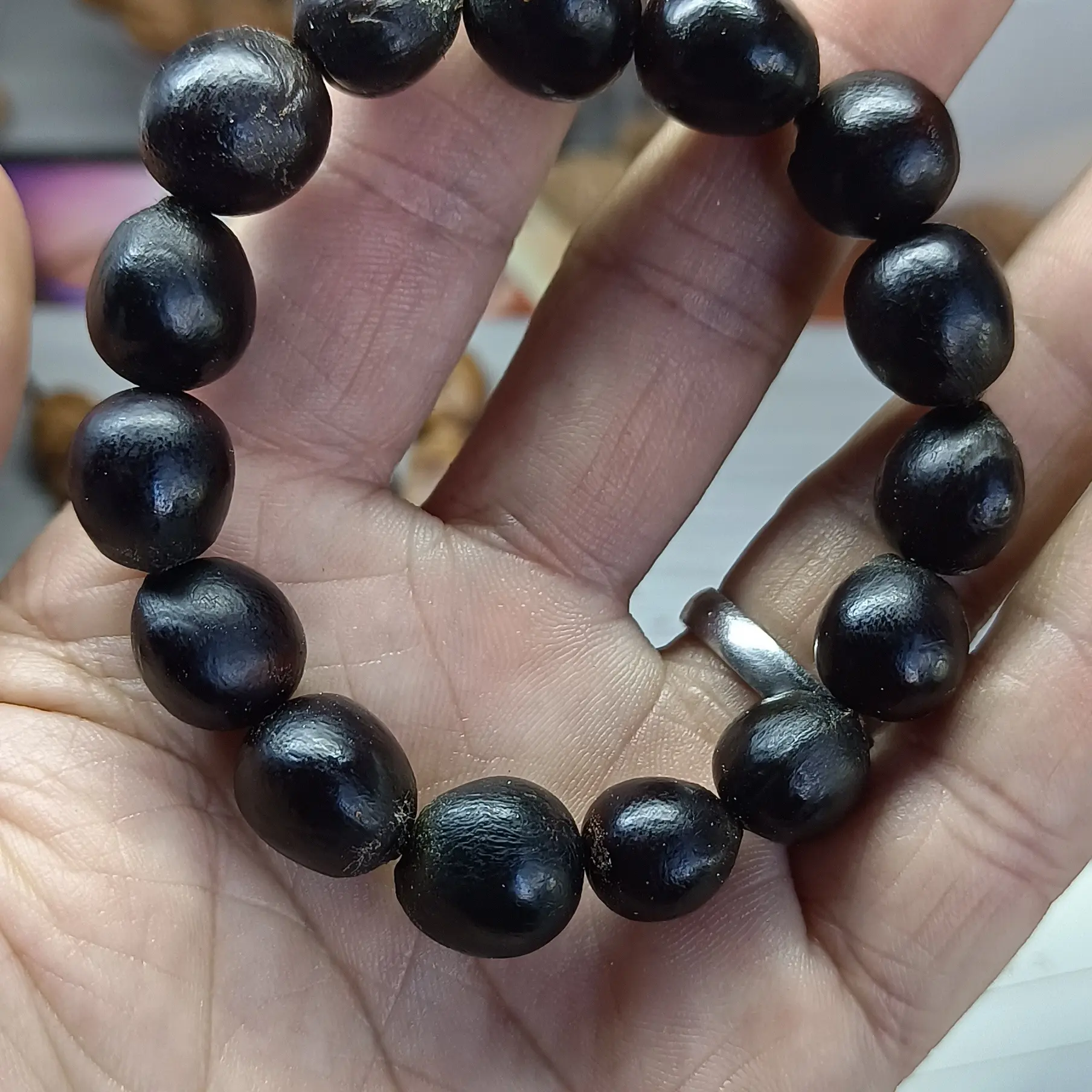 非金属木质手链 无患子手串，一串15颗手工（新疆西藏不包邮）