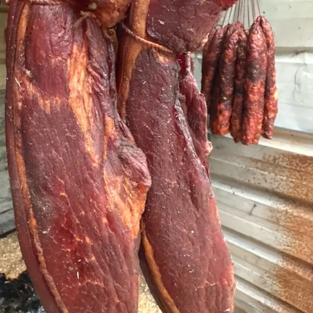 重庆四川正宗烟熏后腿腊肉农家柴火烟熏二刀肉土猪肉腊味咸肉