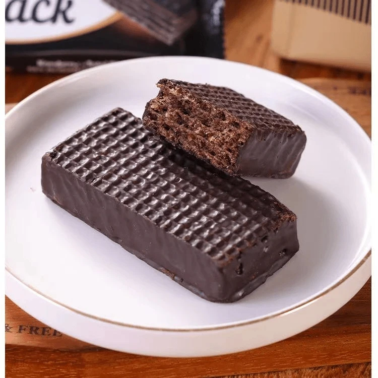 俄罗斯进口拉迈尔牌0蔗糖黑巧克力威化250g*4袋2斤