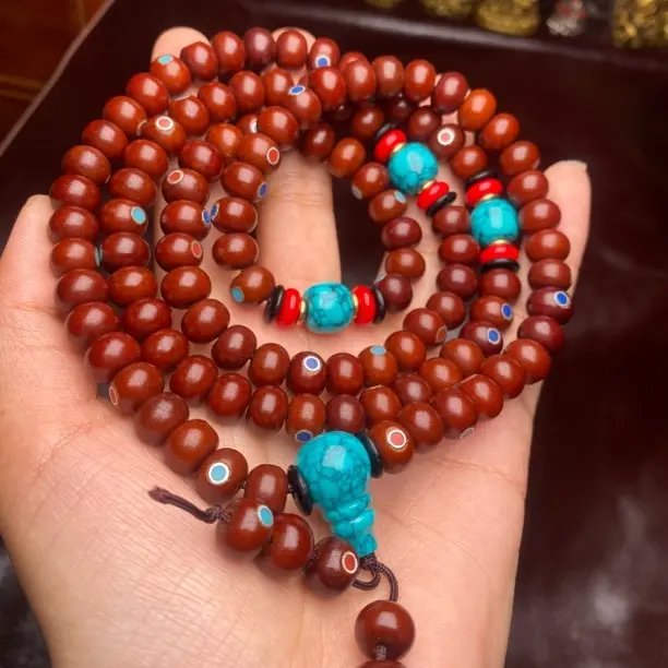 藏区菩提根108颗手串 尺寸直径9mm