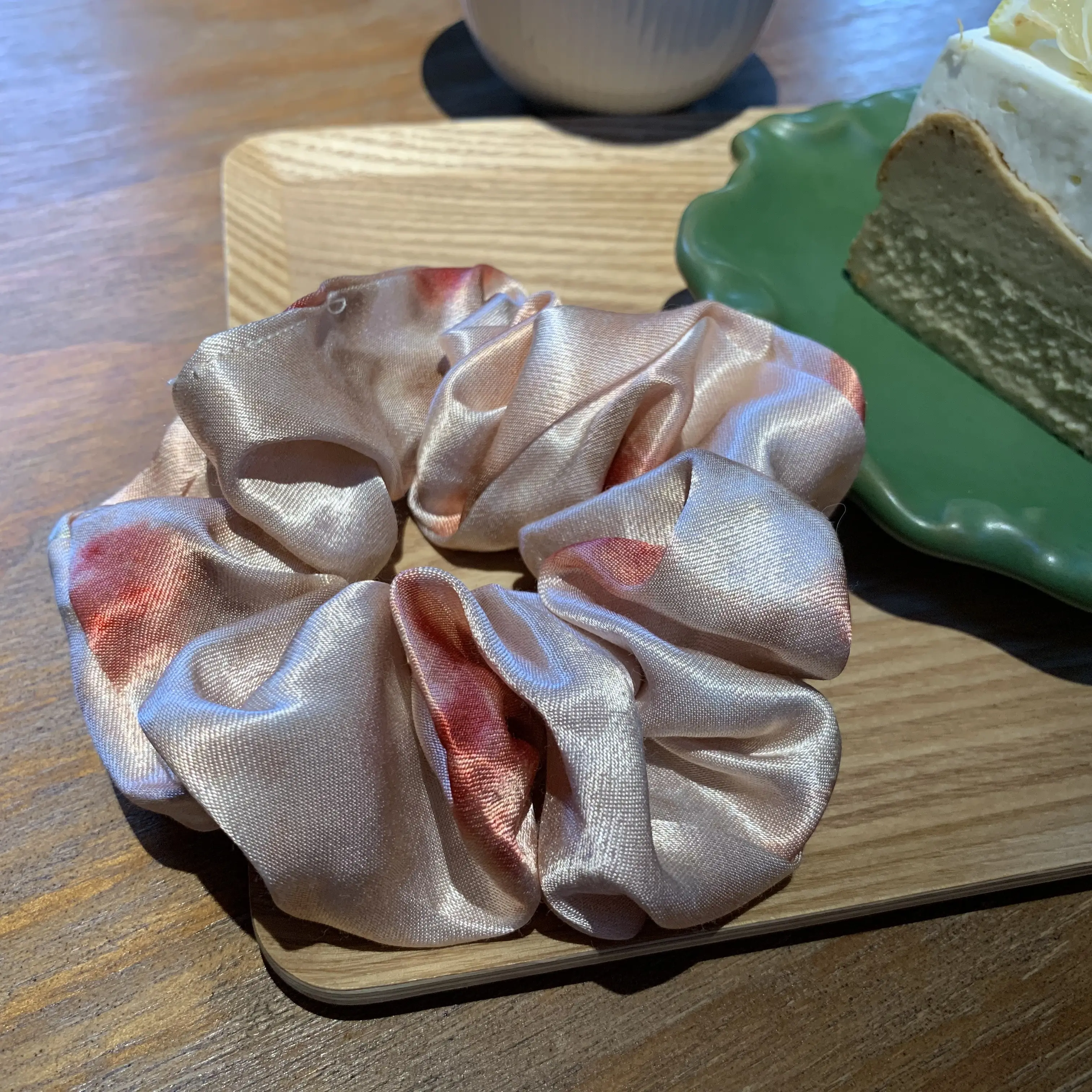 高级感蕾丝拼接大肠发圈女气质扎马尾丸子头绳发饰