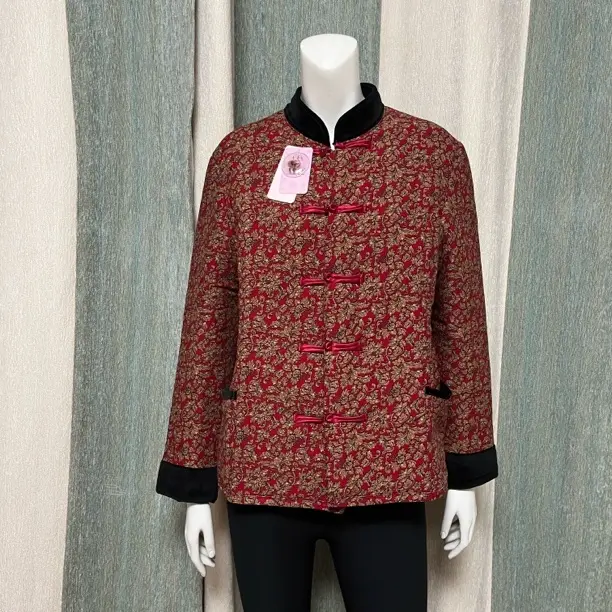 民族风加绒内蒙80%羊毛中老年妈妈冬季棉衣外套