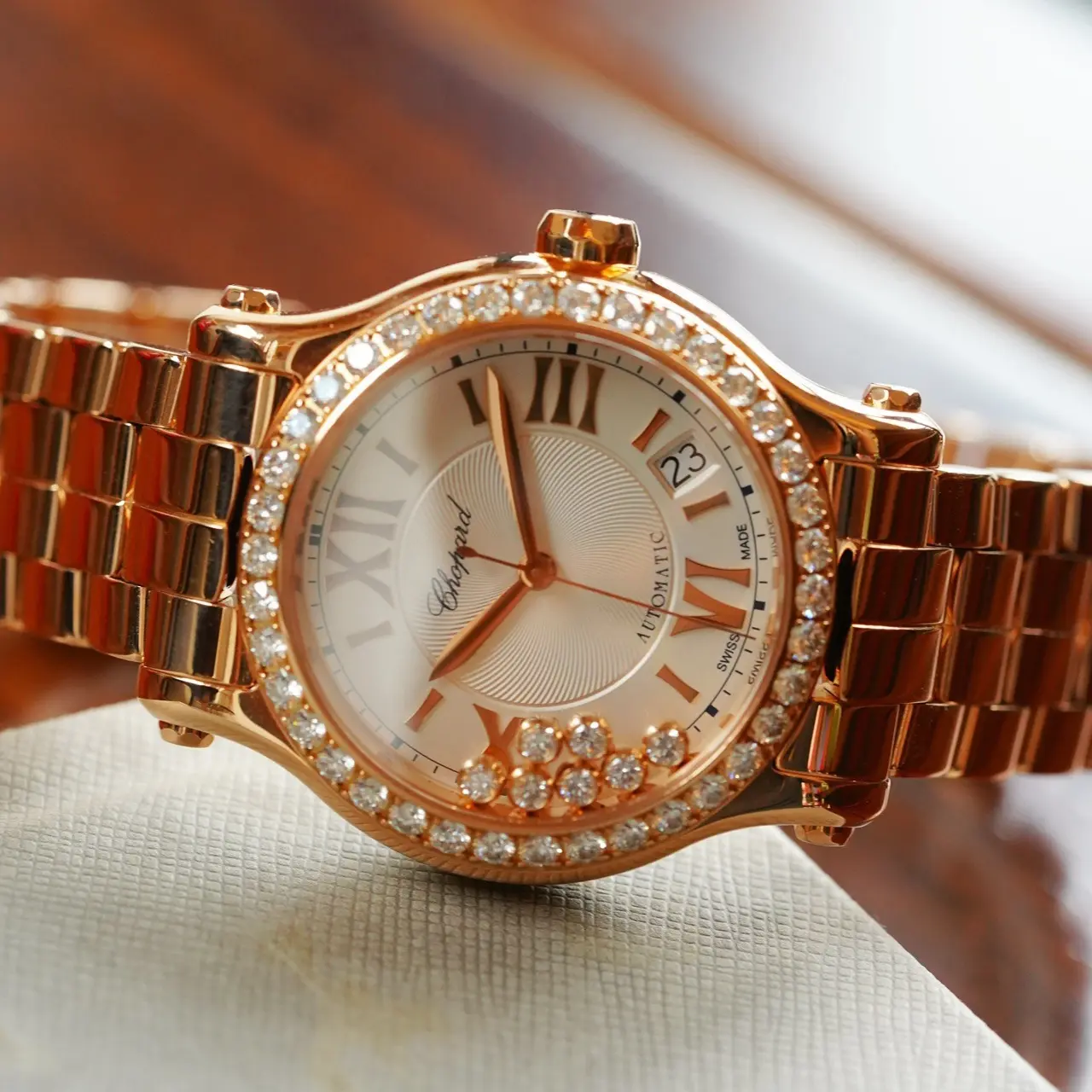 99新 Chopard/萧邦 单表 全玫瑰金 36mm