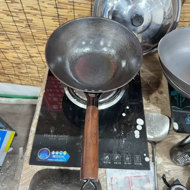 老式生铁小奶锅无涂层物理不粘锅小奶锅【免费开锅】