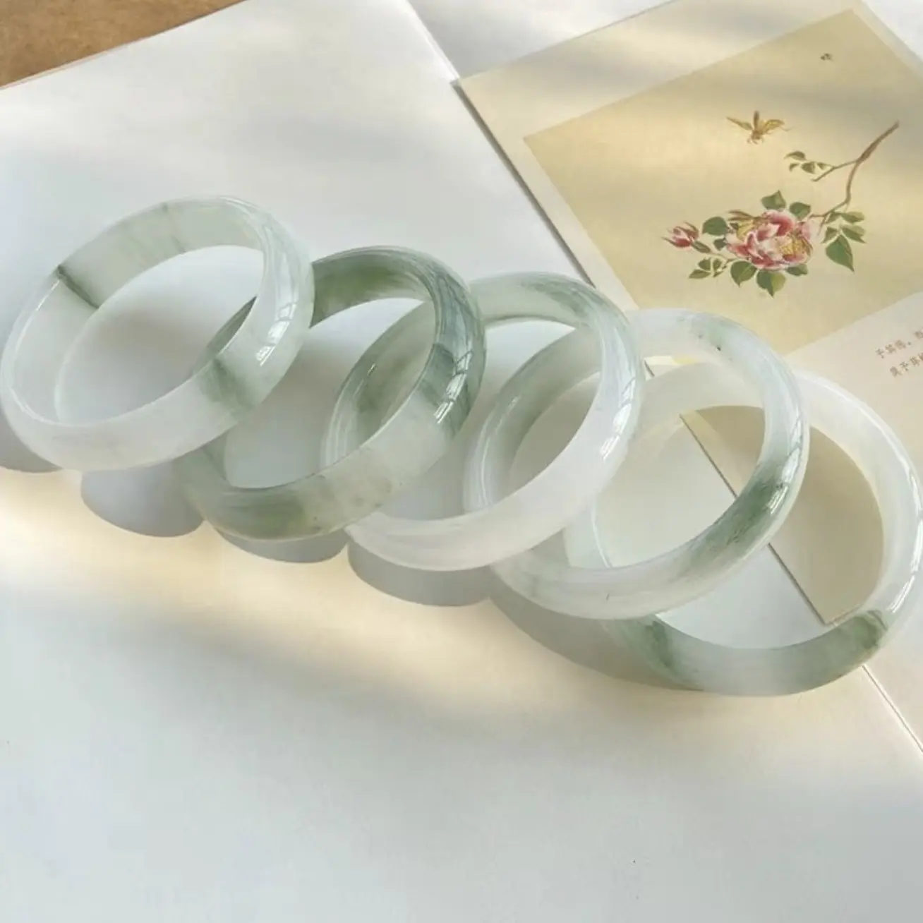 新疆天然天山翠手镯多样性发货其中之一