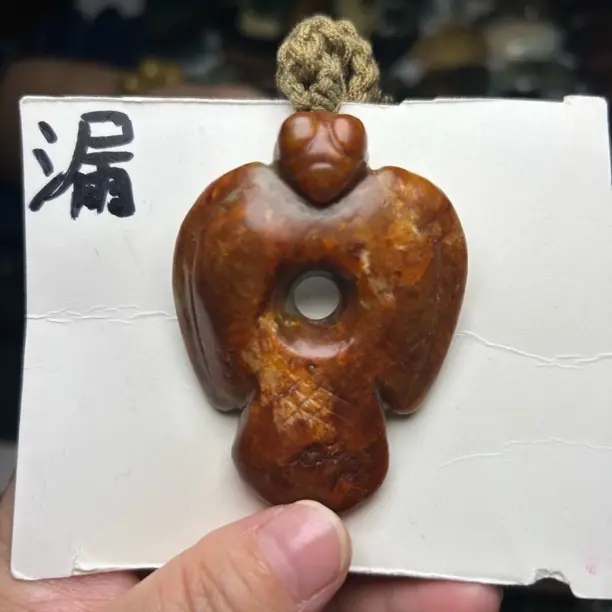 河磨火燎皮手工雕刻仿古枭福利款不议价