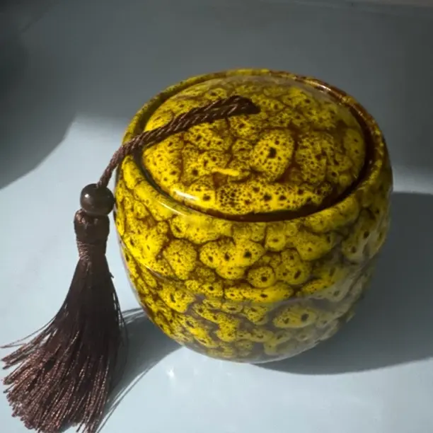 陶瓷窑变密封茶叶罐家用便携大小号储物罐