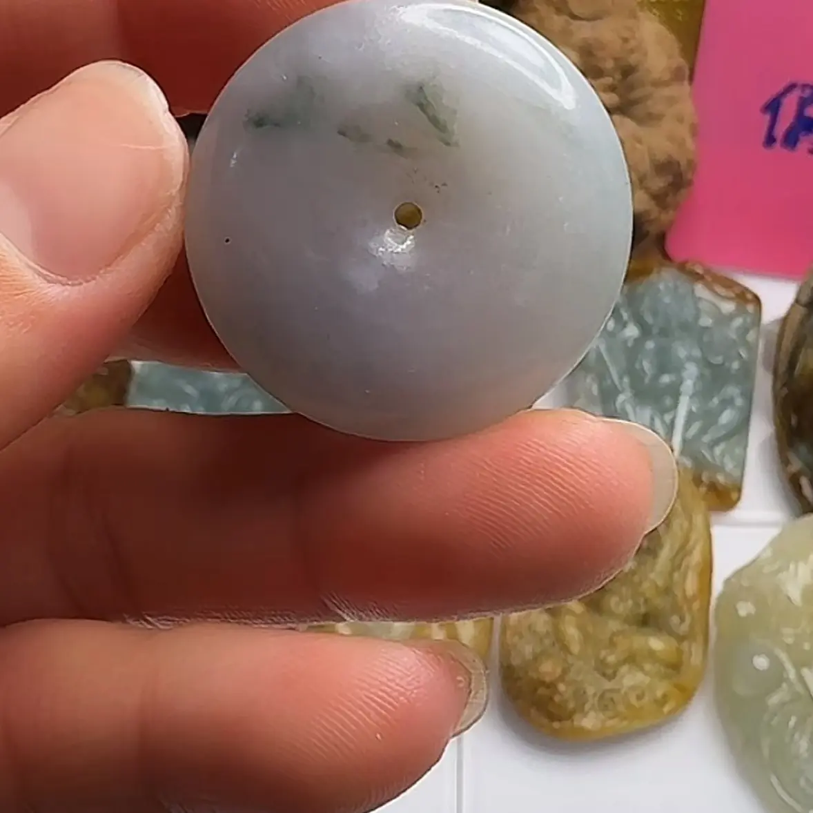 平安扣简约带飘花男女通用款