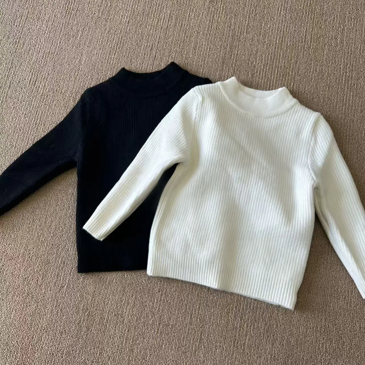 儿童秋冬针织套头毛衣时尚百搭男女童保暖打底衫