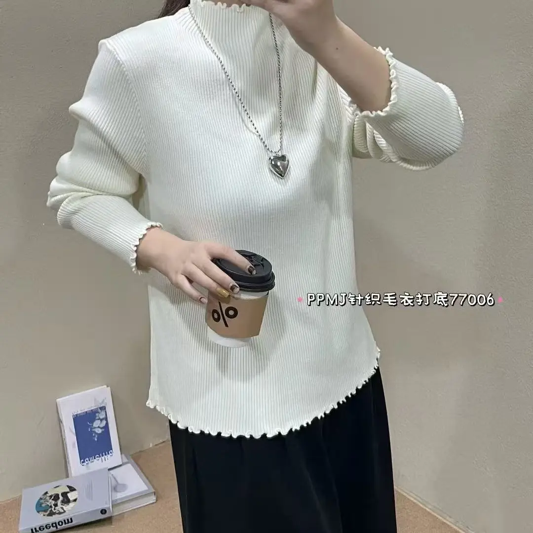 秋冬季长袖针织轻职风显瘦毛针织衫网红韩版上衣百搭