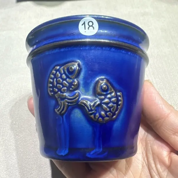 钧瓷单杯宝石蓝釉色