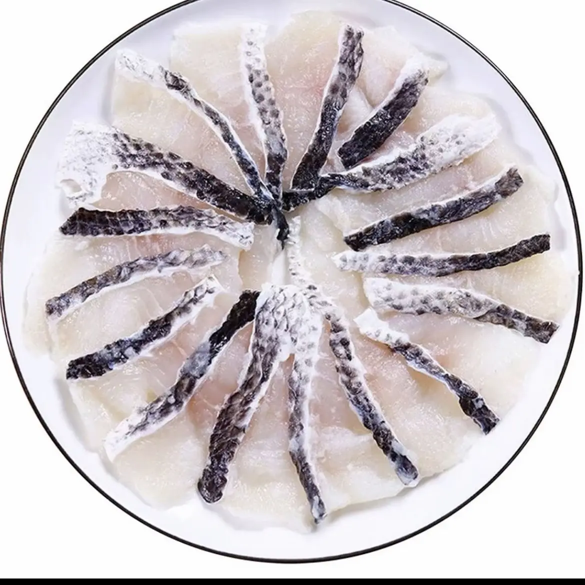 免浆冷冻黑鱼片 新鲜生鱼片 250g/盒 到手8+2盒