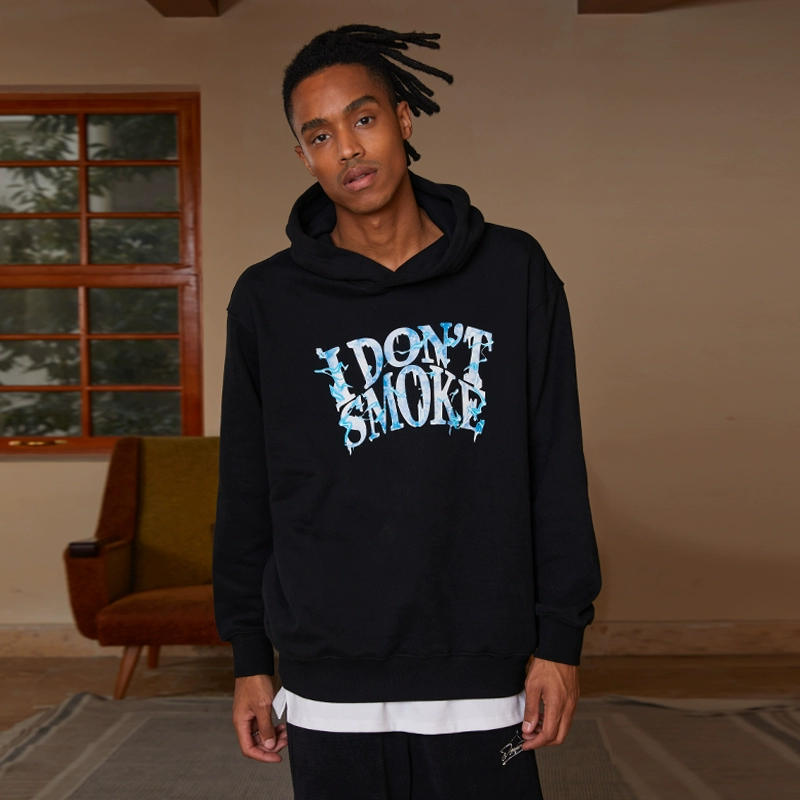 【新年特惠】秋冬街头潮牌冰雪LOGO流行抓绒宽松长袖连帽套头卫衣