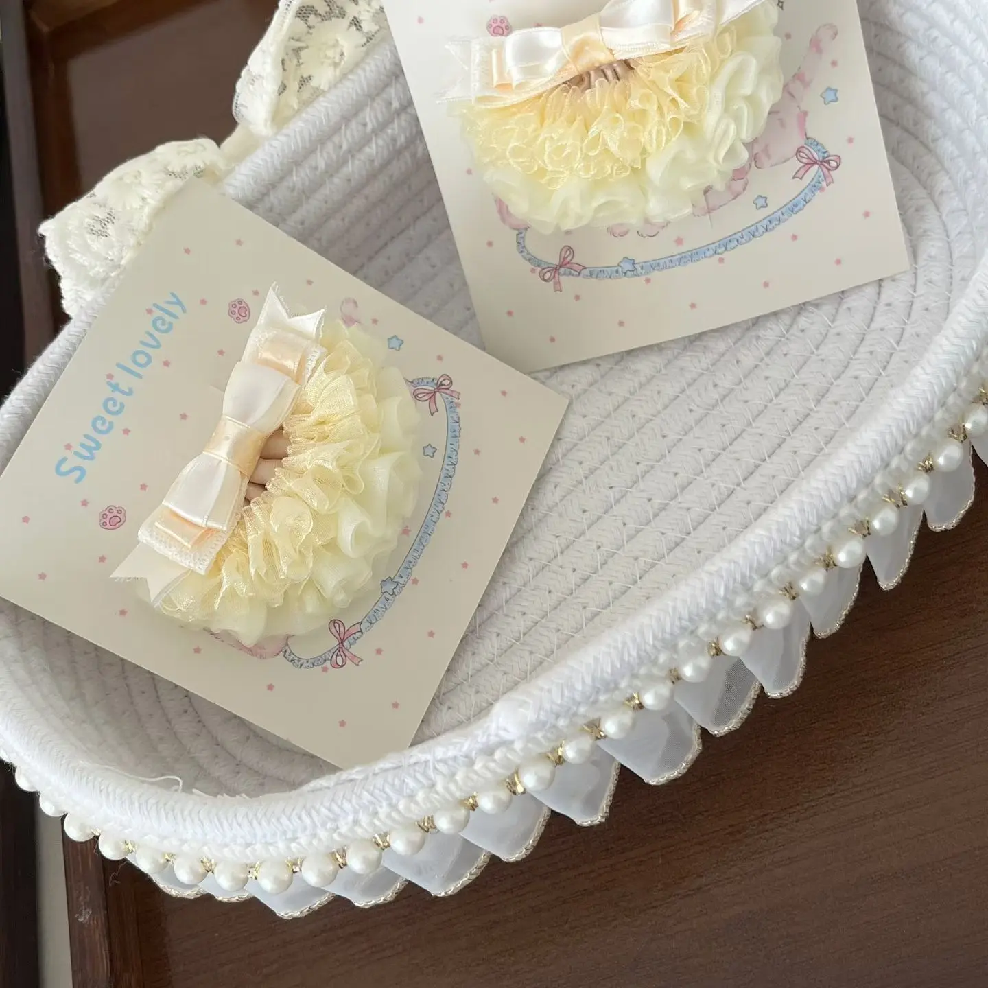 直播间专拍链发饰