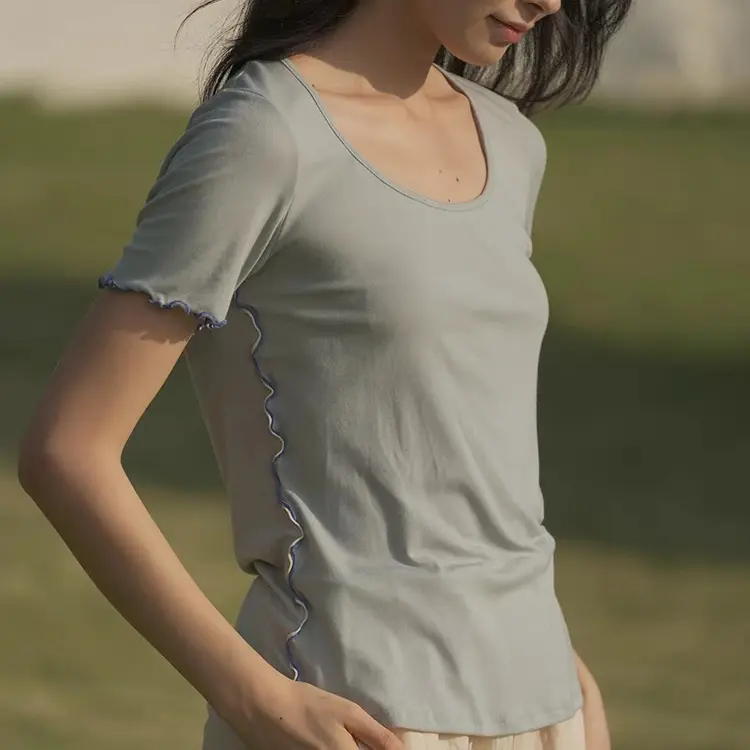 《银泰百货专属》251-050 朵朵可可睡衣女25春夏针织短袖上衣家居服