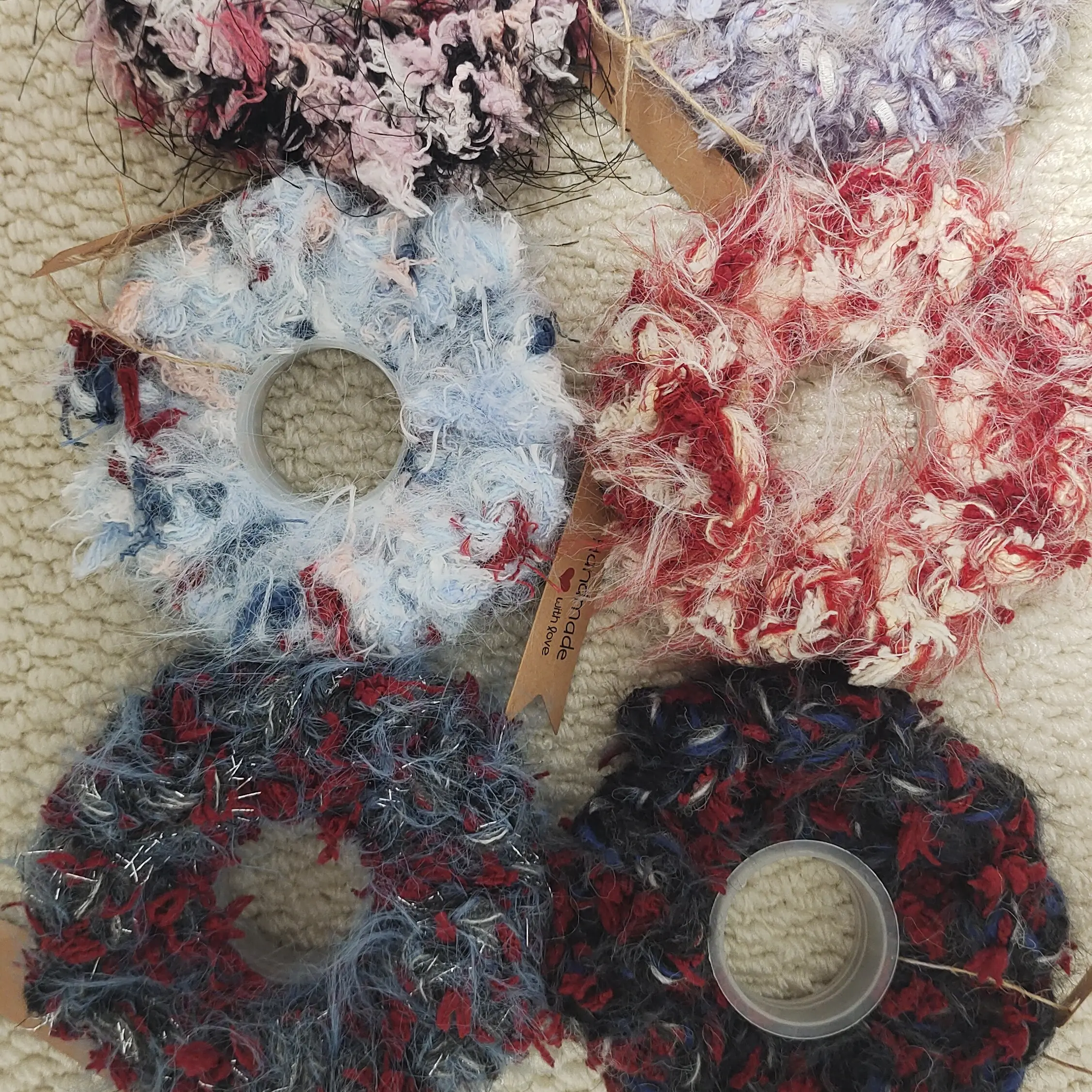 元手作直播选款专用钩织发圈发夹抓夹