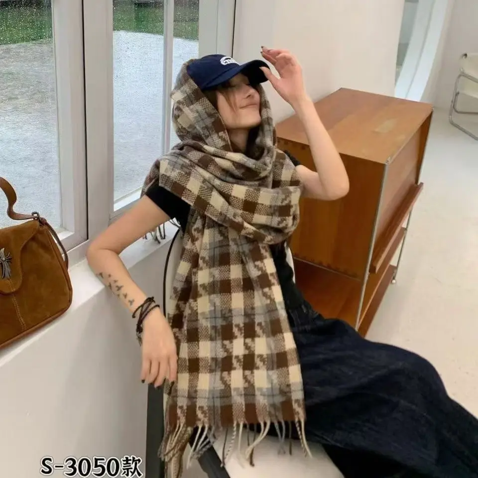 保暖经典复古港风百搭常规款不起球围巾