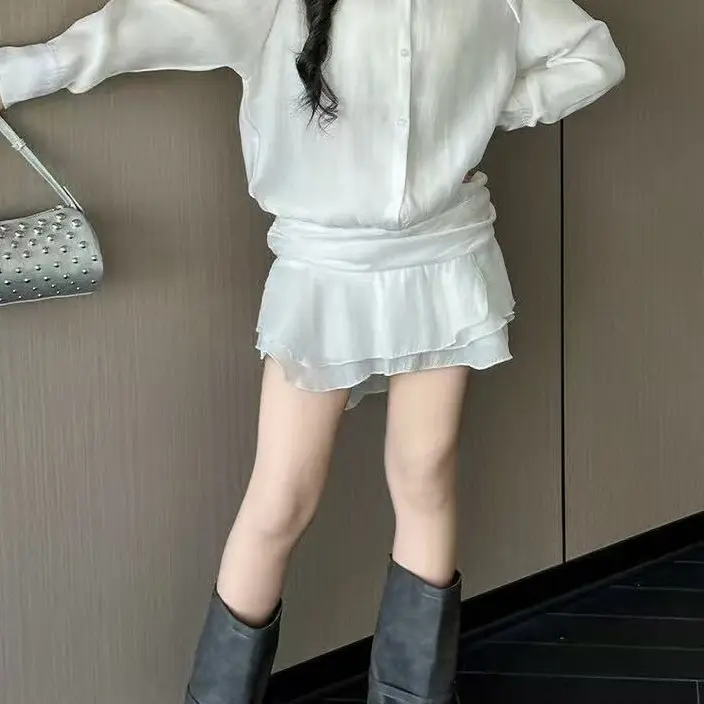 清小柔童装白色衬衫裙（不做售后）