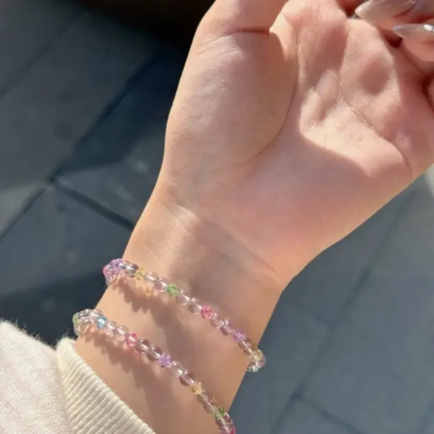 手链 【施华洛紫水晶】春樱原创设计 水晶手串 （可以叠戴）