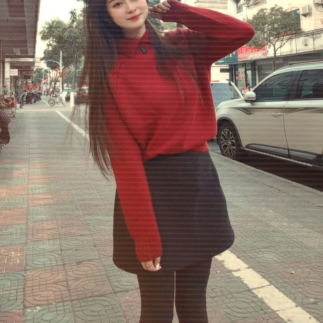 1206#戴戴品质休闲宽松毛衣