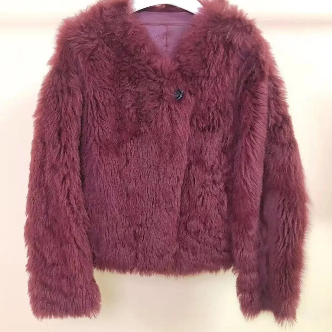 加厚保暖轻奢毛外套女款网红