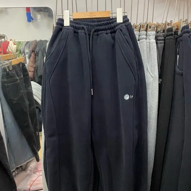 加绒儿童秋冬百搭收口运动长裤