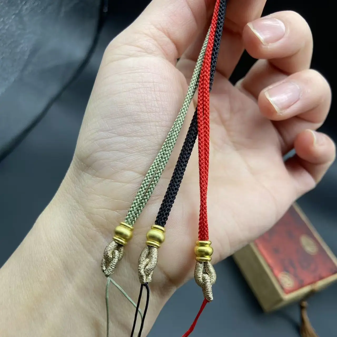 【莲座织韵】纯手工编织挂绳 可调节挂绳