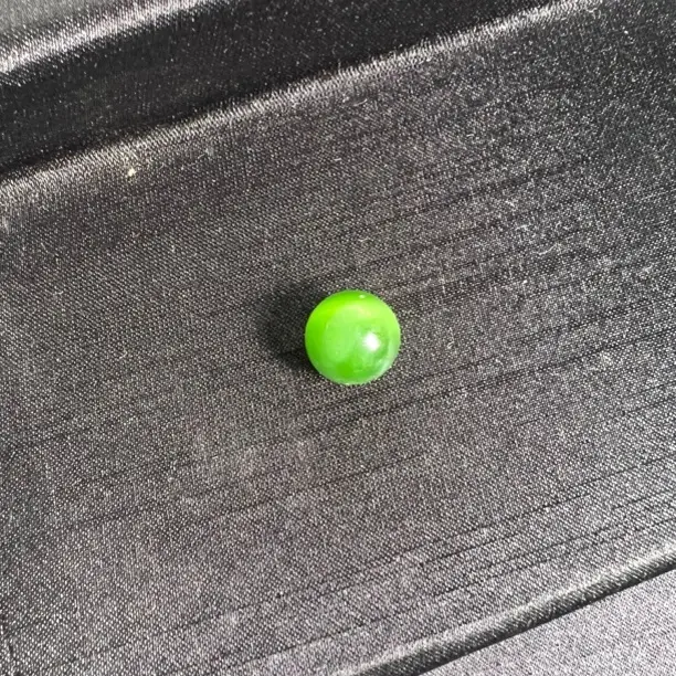 碧玉果绿单珠圆珠卡12mm多宝配珠DIY用