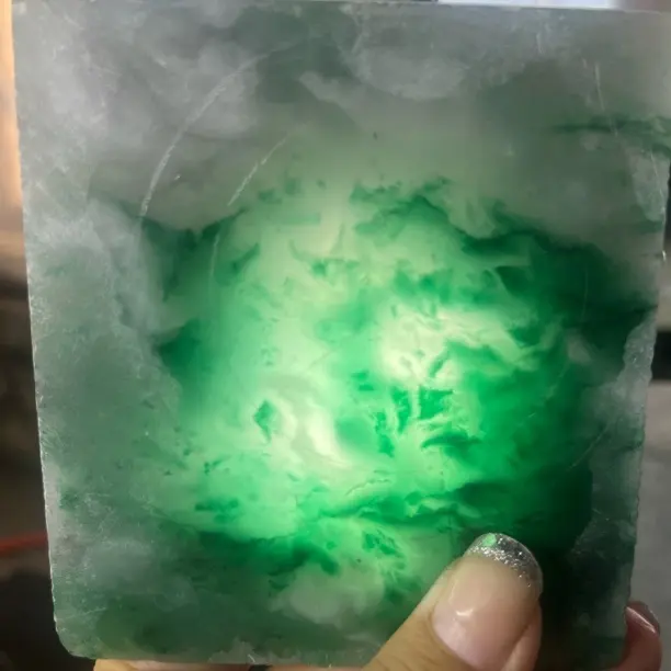 定制天然非洲翠手镯