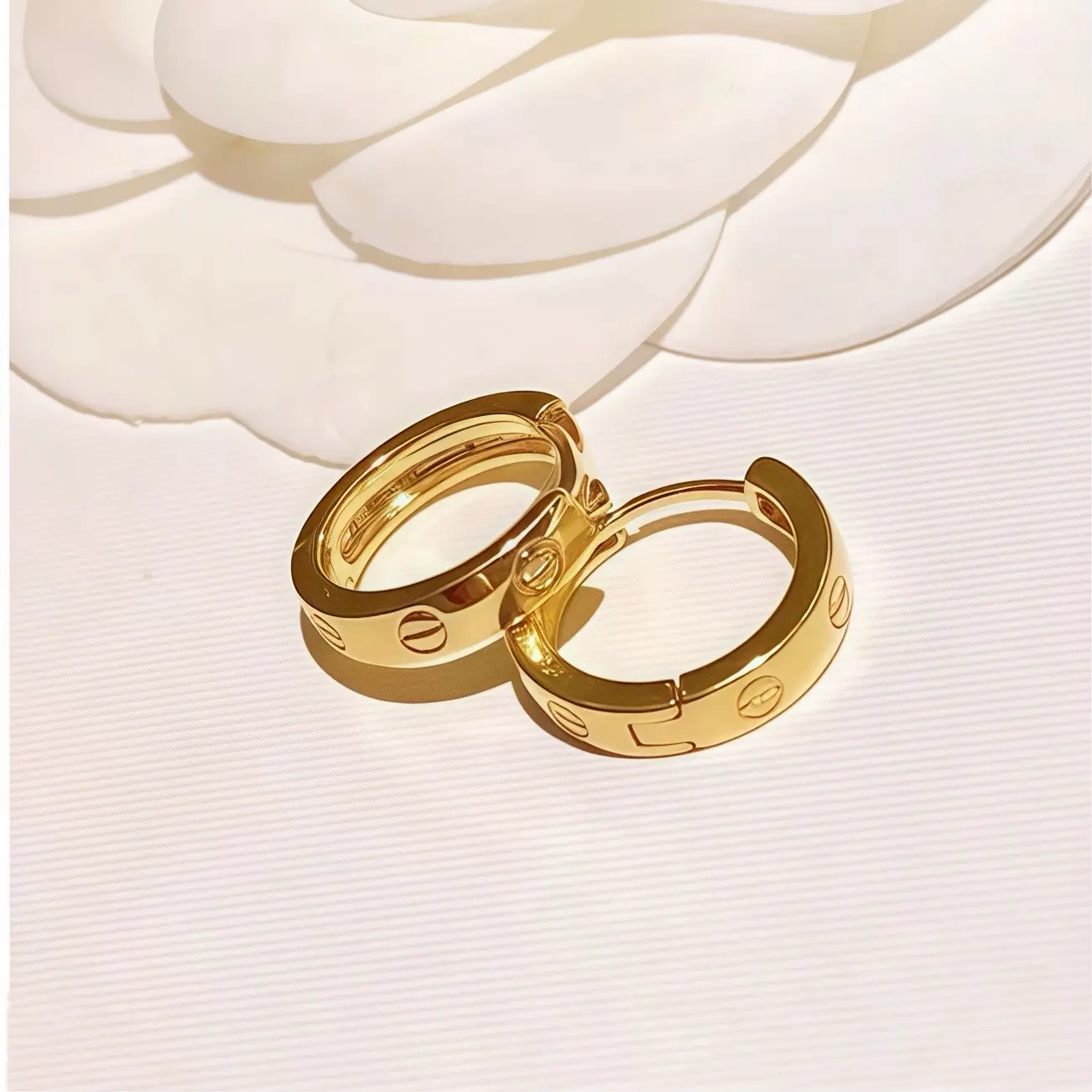 钛钢耳饰 钛钢材质 卡家耳扣-不掉色-直径12mm