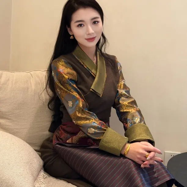 珠姆 冬季双领加厚藏式西藏服