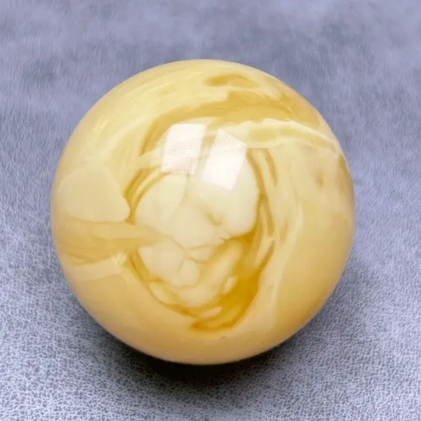 天然原矿琥珀蜜蜡奶咖特色妖花28.5mm