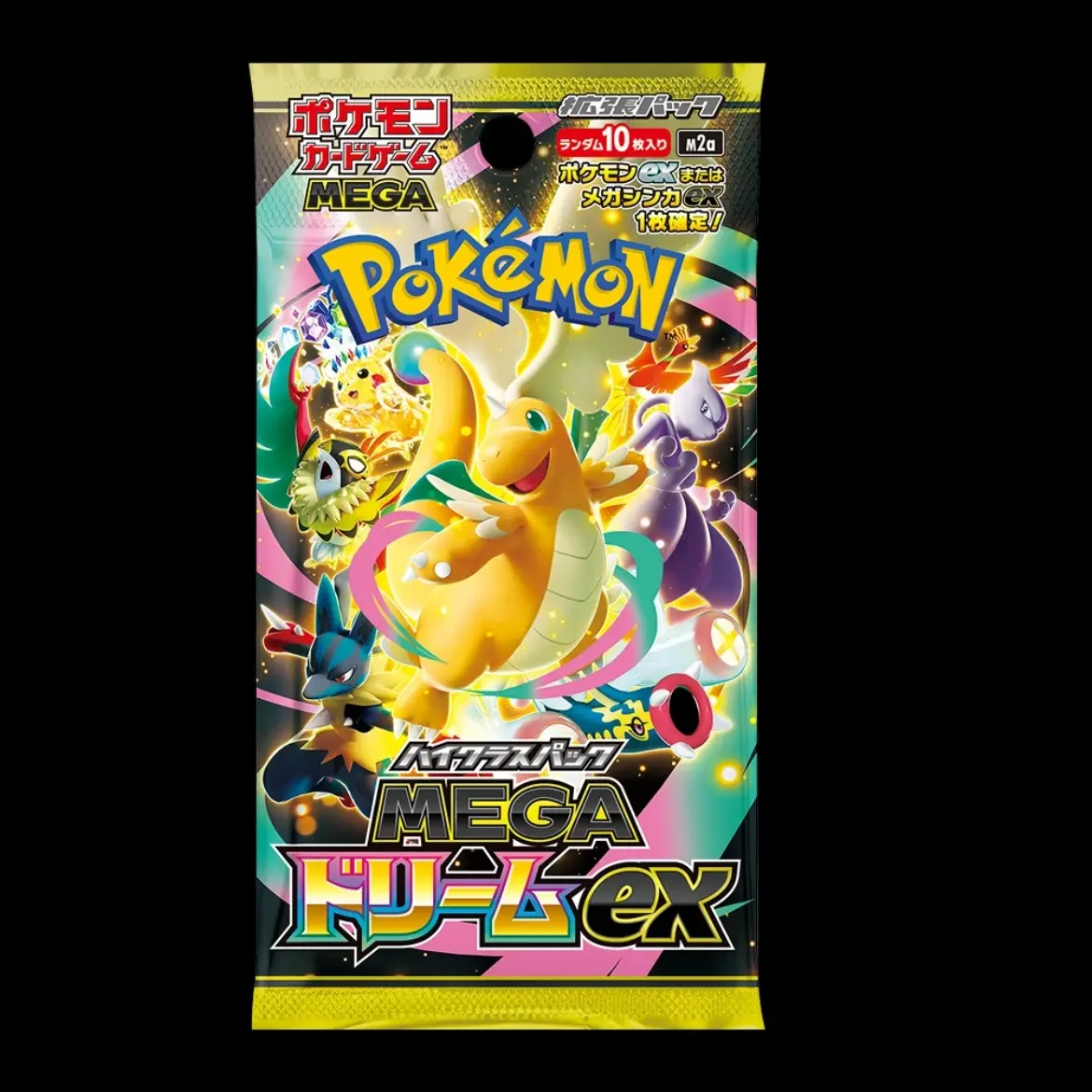 超级梦想EX系列宝可梦日版M2A盒拆盒mega快龙耿鬼卡牌收藏