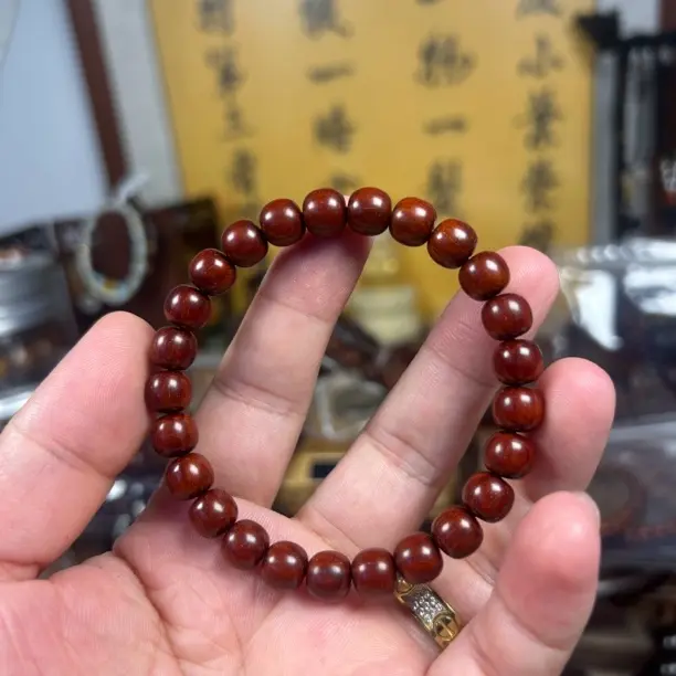 印度小叶紫檀顶泥老料男女款文玩收藏