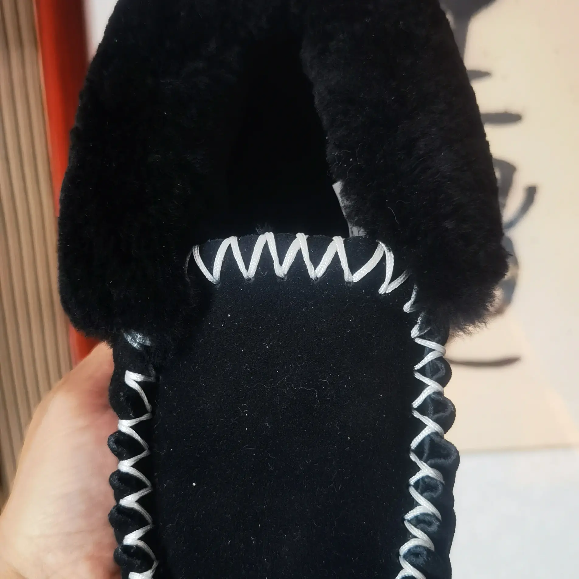 时尚百搭毛毛系带雪地靴女厚底增高加绒加厚保暖短靴东北防寒棉靴