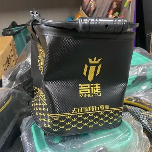 加高加厚EVA折叠打水桶户外便携装活鱼野钓洗手打窝饵料渔具桶